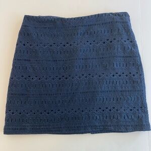 GAP A line Navy Lace Skirt
